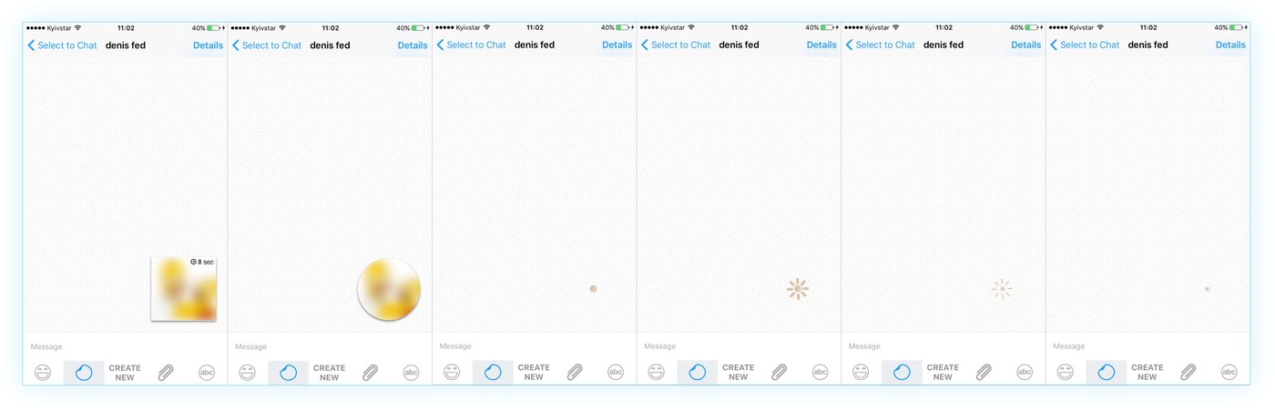 Messenger animation example
