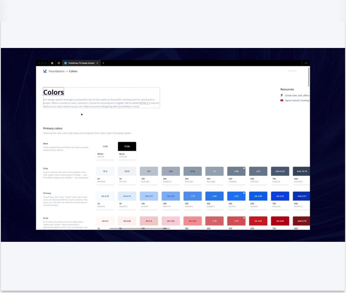 Design system foundations: colour styles with WCAG 2.1 contrast ratios